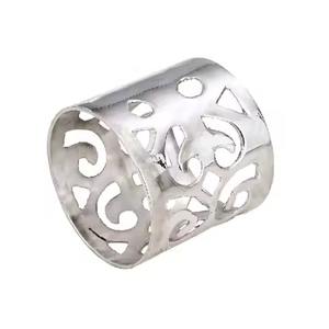 Customized round Metal Napkin Ring Holder New Design for Wedding Hotel Table Top Decorative Use - Product Image 6