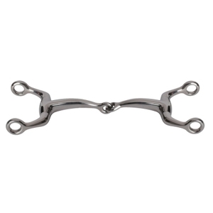 BRAND ZONE Broca de boca de cuprium articulada única de acero inoxidable de alta calidad con anillos ovalados Tachuela de caballo ecuestre - Product Image 6