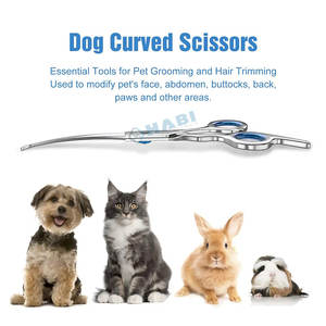 Chrome Dog Grooming <b>Scissors</b> Kit With <b>Safety</b> Round Tips Professional Stainless Steel Pet Grooming Shears - Product Image 4