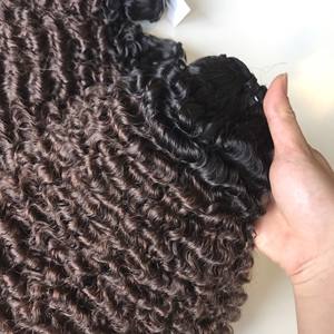 Venta al por mayor Virgen humana sin procesar Ombre peluca recta HD marrón largo tupé transparente suizo vietnamita birmano de alta calidad - Product Image 4