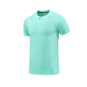 เสื้อยืดกีฬาผู้ชาย Kable New Solid แห้งเร็ว น้ำหนักเบา สวมใส่สบาย เหมาะสำหรับวิ่งและเล่นบาสเก็ตบอล แขนสั้น ผลิตจากโพลีเอสเตอร์ผสมสแปนเด็กซ์ - Product Image 4