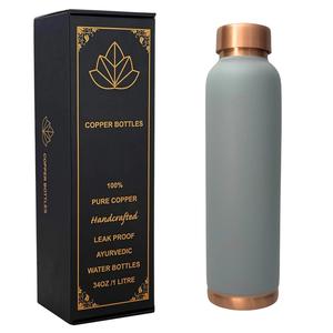 Meilleur prix bouteille d'eau en cuivre bicolore taille standard durable et fiable avec couleur verdâtre pour l'eau bouillante - Product Image 2