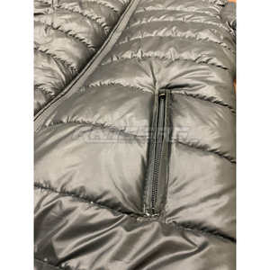 Veste matelassée brillante pour homme, de haute qualité, coupe-vent, fabricant de vêtements d'extérieur OEM, faible MOQ, veste matelassée imperméable à capuche - Product Image 3