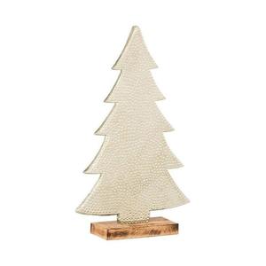 Ornement d'arbre de Noël contemporain de luxe en métal décor de table de vacances élégant salon bureau célébration saisonnière - Product Image 6