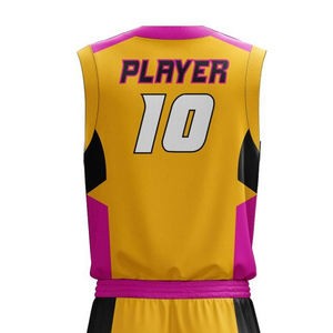 Uniforme de basket-ball pour hommes de haute qualité 100% Polyester respirant dernière arrivée meilleure qualité service OEM ensembles d'uniformes de basket-ball - Product Image 6