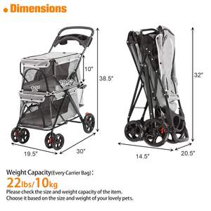 Cochecito para mascotas Meslin, proveedor de Vietnam, precio bajo, diseño de estilo caliente, carrito para mascotas - Product Image 6