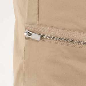 Pantalones cargo cómodos informales con cremallera para hombre, material transpirable, cintura elástica, estilo frontal plano, lavado colorido para uso diario - Product Image 5
