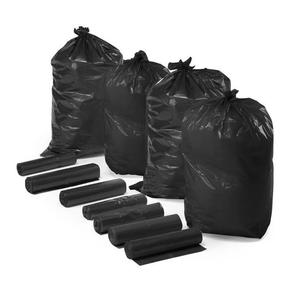 Trash Bags Black Roll garbages bags for Household Waste Flat Pocket trash package Plastic export good deal good cost of VN - Product Image 2