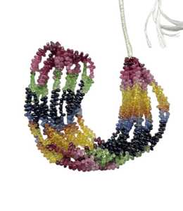 ลูกปัดพลอยแซฟไฟร์เหลี่ยมเพชรพลอยสีเหลือง4มม. 5มม. 6มม. สายอัญมณีหลายสีธรรมชาติสำหรับทำเครื่องประดับขายส่งมาก - Product Image 5