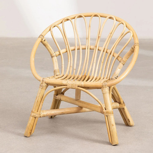 Fauteuils de salon élégants pour enfants, meubles de chambre d'enfant, prix de gros, chaises en rotin naturel pour enfants - Product Image 2
