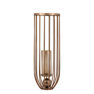 Vente chaude Nouveau Design Bronze Métal Photophore Chandelier En Acier Inoxydable Tempête Lumière Supports pour Saint Valentin Mariage - Product Image 1