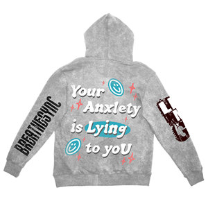 Sweat à capuche zippé vintage en molleton 100 % coton épais pour homme, personnalisé, avec patchs et effet vieilli, coupe ample, pour l'hiver, imprimé numériquement, vente en gros - Product Image 1