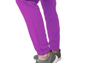 Ensemble de blouses et pantalons de travail professionnels de qualité supérieure, col en V, fermeture éclair, pour infirmières et personnel médical. - Product Image 3