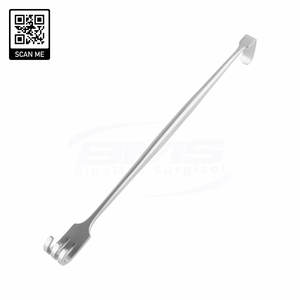 Rétracteur chirurgical manuel double extrémité en acier inoxydable Senn Miller avec pointes aiguisées/émoussées, 3 branches, certifié ISO13485, réutilisable - Product Image 1