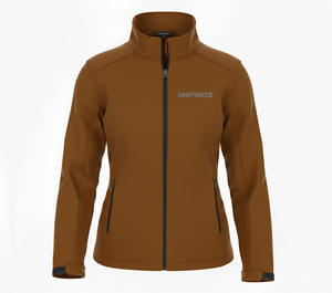 Chaqueta de Forro Polar Personalizada para Mujer, de Piel de Oveja, Impermeable, Cortavientos, Transpirable, de Secado Rápido, con Cierre Completo y Cuello Alto - Product Image 4