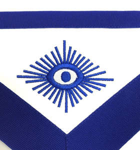Tablier maçonnique Regalia brodé à la main de qualité supérieure Tablier maçonnique de maître Grand Lodge de haute qualité - Product Image 4