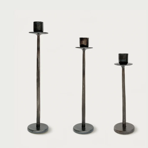 Luxurious Modern Iron <b>Pillar</b> Candlestick <b>Holder</b> with <b>Black</b> Coating Heat Resistant Home Decor Tabletop Centerpiece - Product Image 6