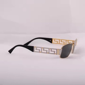 Black Goggles Unisex Eyeglasses Studded With Moissanite Diamonds Ideal for Everyday Wear Designer Luxury <b>Sunglasses</b> - Product Image 2