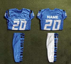 Uniformes de Fútbol Americano Sublimados Personalizados al por Mayor, Nuevo Diseño, Ropa Deportiva de Fútbol para Hombre Adulto - Product Image 2