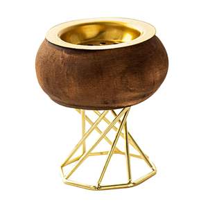 Quemador de Metal de madera de incienso de alta venta hecho a mano religioso árabe Ramadán decoración regalo aromático para el mes sagrado - Product Image 1