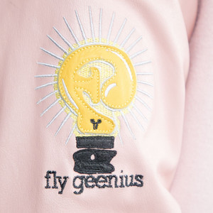 Chaqueta de Cuero Bomber Personalizable de Alta Calidad para Hombre, con Bordado de Letras, Cuello Alto, Resistente al Viento, Transpirable, Servicio OEM - Product Image 5