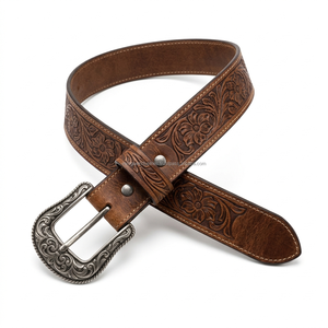 Ceintures en cuir western faites à la main, vintage, en cuir de vache véritable vieilli, ceintures en cuir de qualité supérieure, vente en gros - Product Image 1