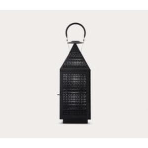 Farol de Vela de Metal Blanco, Decoración Moderna para el Hogar Hecha a Mano, Diseño Minimalista, Material Duradero, Apto para Interiores, Navidad - Product Image 1