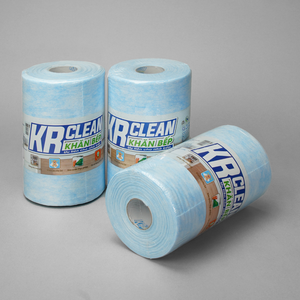 Krclean KBX.1 <b>Disposable</b> Kitchen Rolls Vietnam Origin Eco-Friendly Spunlace Non-Woven Fabric Highly Absorbent & High Quality - Product Image 1