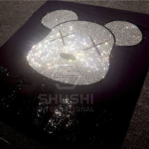 T-shirts à quantité minimale de commande bas pour hommes T-shirts stylés Street Wear T-shirt à manches courtes en strass pour hommes - Product Image 2