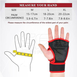 Gants d'haltérophilie en néoprène Matériau respirant pour la gymnastique et la musculation Gants d'haltérophilie en néoprène réglables - Product Image 4