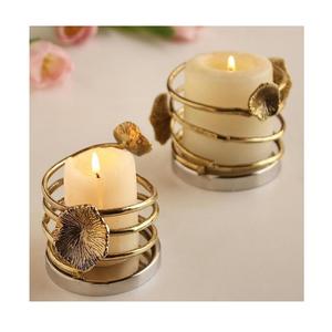 Portavelas de diseño maravilloso, portavelas de aluminio hecho a mano de Color dorado para uso en fiestas de bodas y eventos - Product Image 5