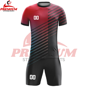 เสื้อฟุตบอลระบายอากาศโพลีเอสเตอร์100% แห้งเร็วชุดฝึกทีมฟุตบอลพิมพ์ซับลิเมชันตามสั่งมีบริการ OEM - Product Image 6