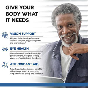 مكمل غذائي للعين يحتوي على اللوتين والزياكسانثين، تركيبة نباتية عضوية خالية من الغلوتين للعناية اليومية بالعين لفترات طويلة - Product Image 4
