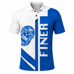 เสื้อโปโล Zeta Phi Beta Sorority แบบสั่งทำพิเศษสำหรับผู้หญิง ระบายอากาศได้ดี ปักลายแบบกรีก สำหรับชุดนักศึกษา ขายส่ง - Product Image 1