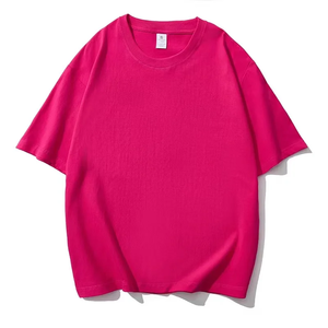 Camiseta de gran tamaño de peso pesado de alta calidad impresión personalizada y bordado en blanco 100 por ciento algodón camiseta de cuello redondo para hombre - Product Image 6