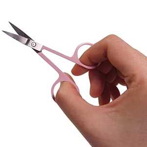 Juego de pinzas para cejas de acero inoxidable hechas a mano de alta calidad profesional de venta superior, tijeras de resorte de Punta puntiaguda sostenibles - Product Image 5