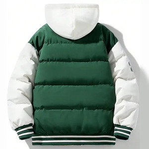 Venta al por mayor personalizado OEM chaqueta de bombardero de alta calidad de moda equipo deportivo de invierno de punto de talla grande impermeable a prueba de viento Reversible - Product Image 6