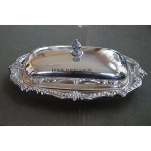 Beurrier en aluminium de forme personnalisée, écologique, fait à la main avec couvercle en verre - Design moderne pour la maison et les restaurants - Product Image 6