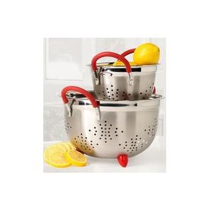 Multipurpose Stainless Steel <b>Colander</b> With Rust Resistant Surface Ideal For Long Term Use In Any Type Of Kitchen - Product Image 2
