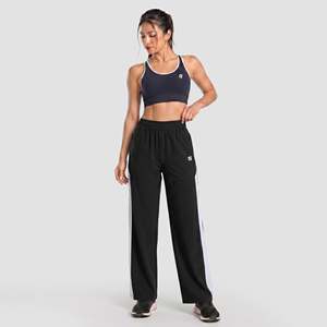 Endurance Black Canvas <b>Trousers</b>-Breathable Oversized Wide Leg Pants <b>Elastic</b> <b>Waist</b> Wrinkled Casual Style for Summer Season XL - Product Image 4