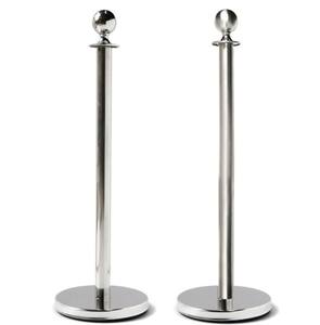 Forniture nuziali coda corda barriera tappeto rosso pali nero argento oro Post acciaio inossidabile controllo folla Stanchion - Product Image 2
