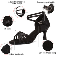 Chaussures de danse latine/salsa pour femmes Bold Smart BS 0173 de qualité supérieure, talon moyen, design personnalisé, cuir véritable