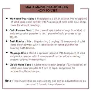 Savon artisanal mat bordeaux végétalien anti-acné et blanchissant pour le visage et le corps, enrichi en ingrédients éclaircissants - Product Image 3