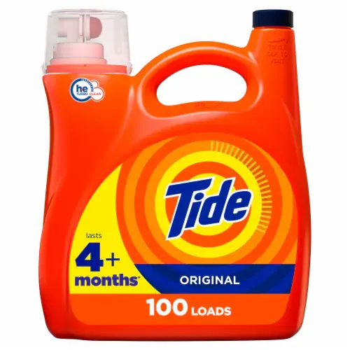 Tide Liquid Laundry Detergent, Original, 100 Loads, 146 fl oz, HE Compatible