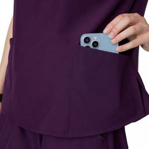 Vente en gros Tendance Jogger Scrubs Uniformes Ensembles Coton Polyester Médecins Infirmières Hôpital Médical Scrub Costumes Logo Personnalisé - Product Image 6