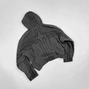 Sweat-shirt vintage Y2K pour homme, style unique, mode streetwear, 100% coton, saison hivernale, délavage acide, coupe classique, gothique, hip-hop, brodé - Product Image 4