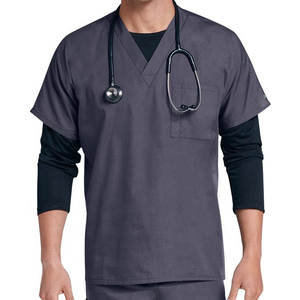 Directo de fábrica hecho médico Scrub Spandex estiramiento uniformes de moda médico enfermería transpirable Scrubs uniformes - Product Image 2