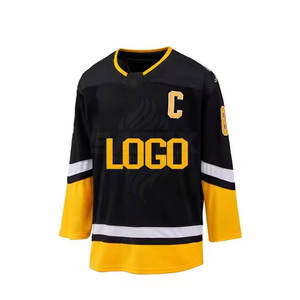 Créez votre propre maillot de hockey sur glace personnalisé avec le nom de votre équipe, 100% polyester, séchage rapide et respirant, design populaire 2025 - Product Image 3
