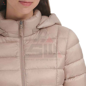 Doudoune matelassée pour femmes bulle mode hiver fermeture éclair compressible écologique coupe-vent nouveauté - Product Image 3