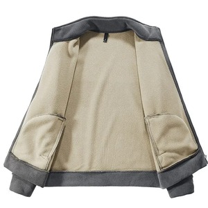 Ensemble de survêtement coupe-vent d'hiver personnalisé en coton uni pour hommes, vêtements d'entraînement respirants légers et coupe-vent vintage pour hommes - Product Image 2